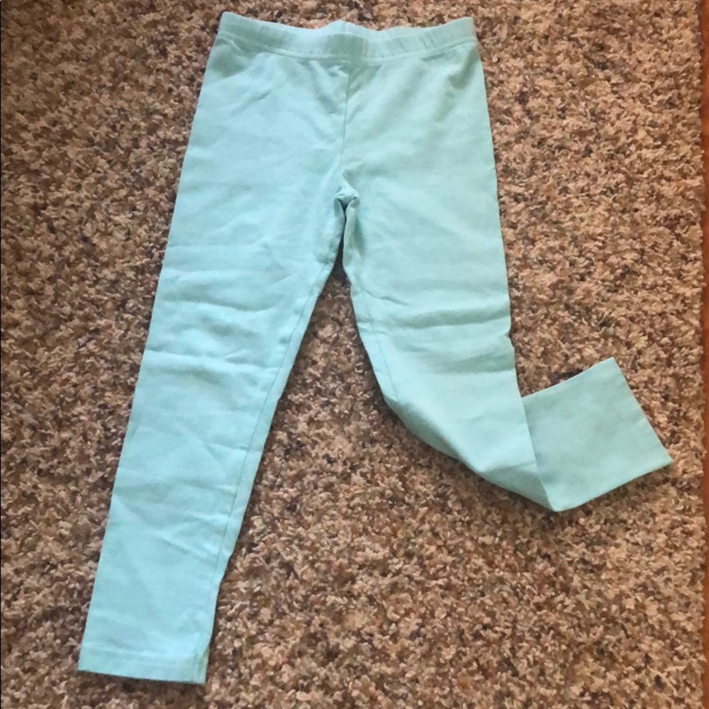 Carter’s, girly light green leggings, size 5T